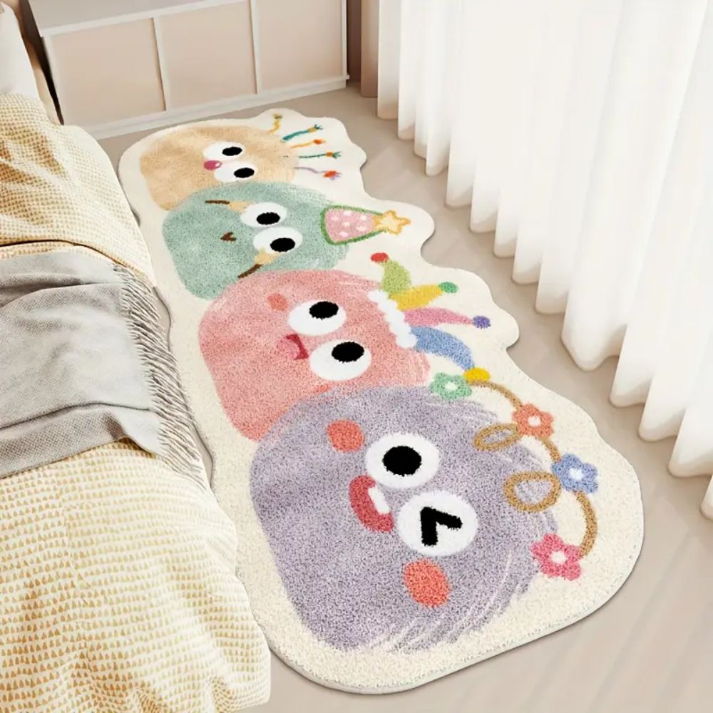 Baby Nursery Rug - VIKAMA Cartoon Dopamine Long Carpet, Irregular