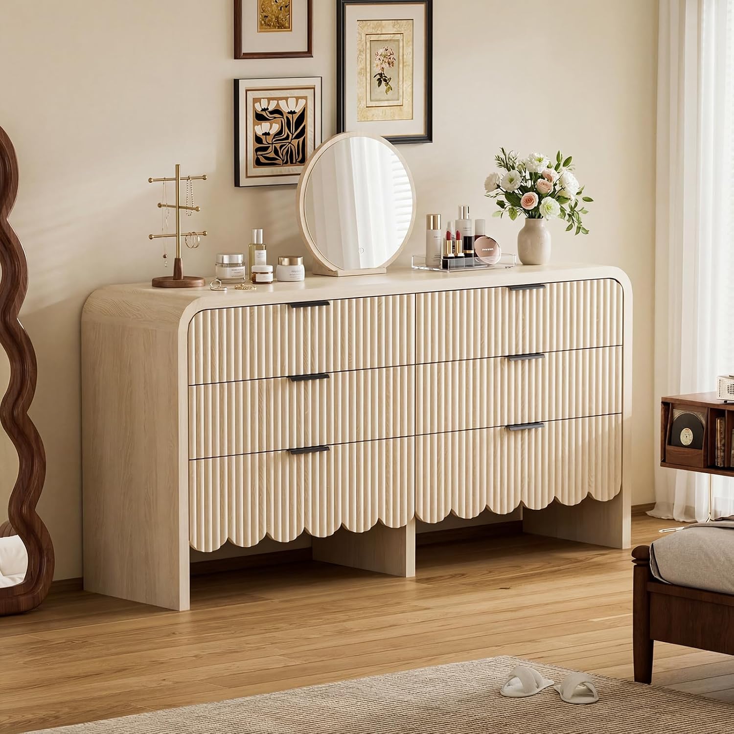 Baby Nursery Drawers - Wood 6 Drawer Dresser Nursery Storage