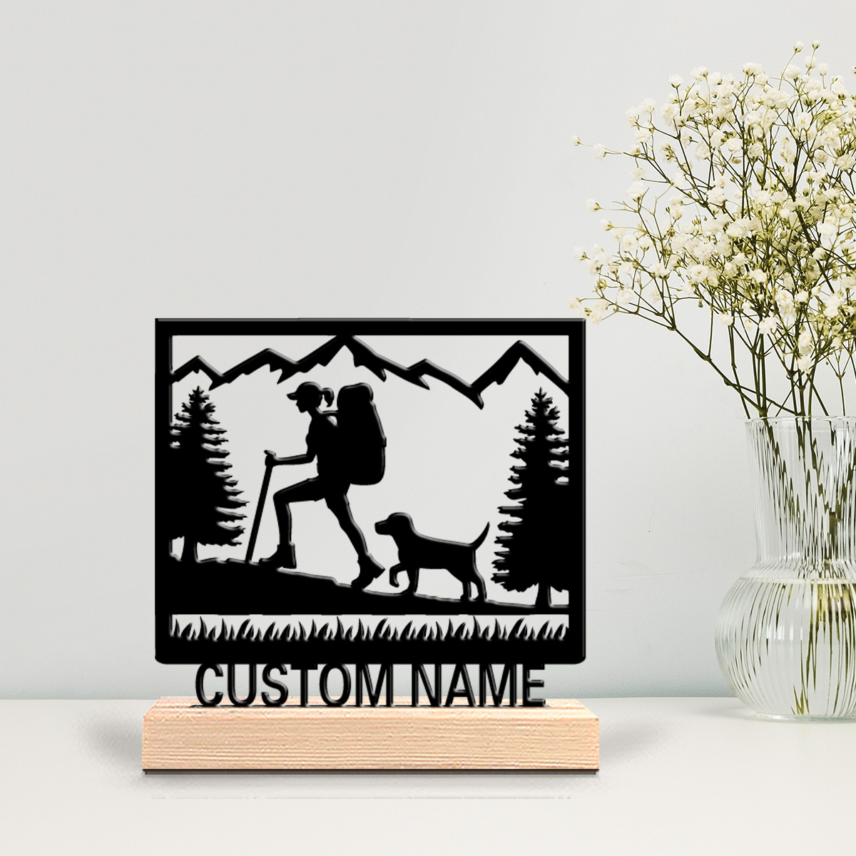 Baby Nursery Baby - 1pc Beauty Personalized Custom Hiking Wooden