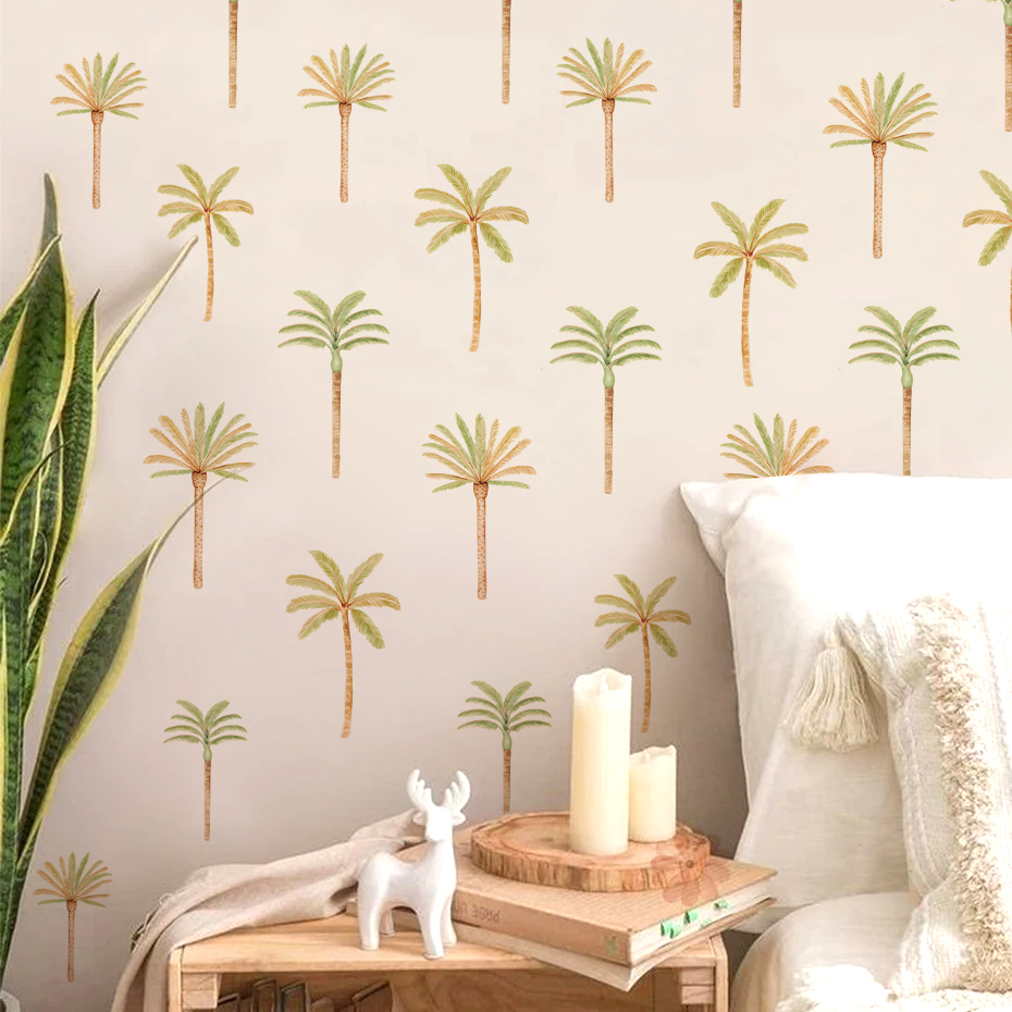 Boho Coconut Palm Tree Wall St - Baby Nursery Artwork ulasan dan harga