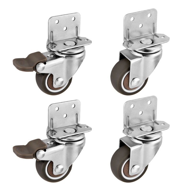 4Pcs L Type Furniture Casters  - Baby Nursery Trolley ulasan dan harga