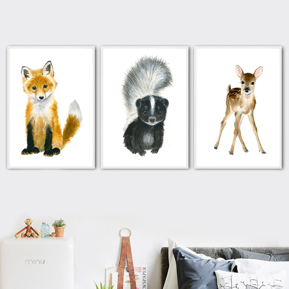 Elephant Fox Zebra Giraffe Leo - Baby Zebra Nursery ulasan dan harga