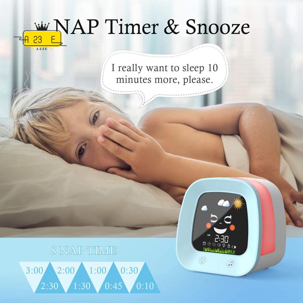 A23E-1 Set Alarm Clock For Kid - Sound Sleep Trainer Clock ulasan dan harga