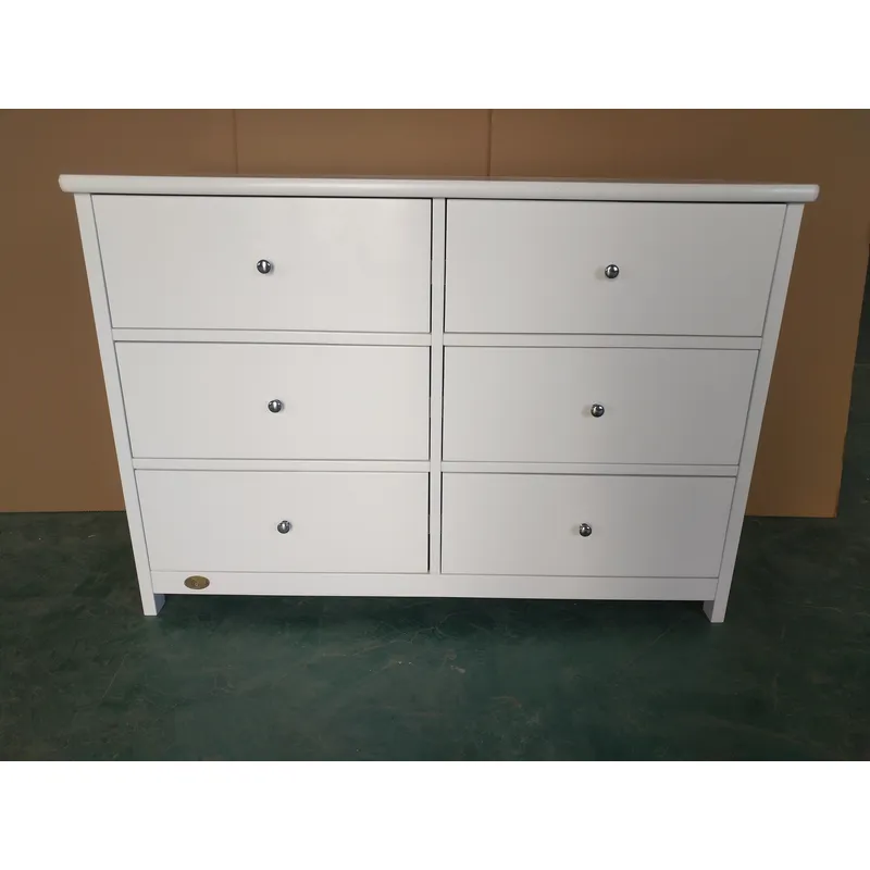 White Baby Storage Cabinet 6 D - Baby Nursery Drawers ulasan dan harga