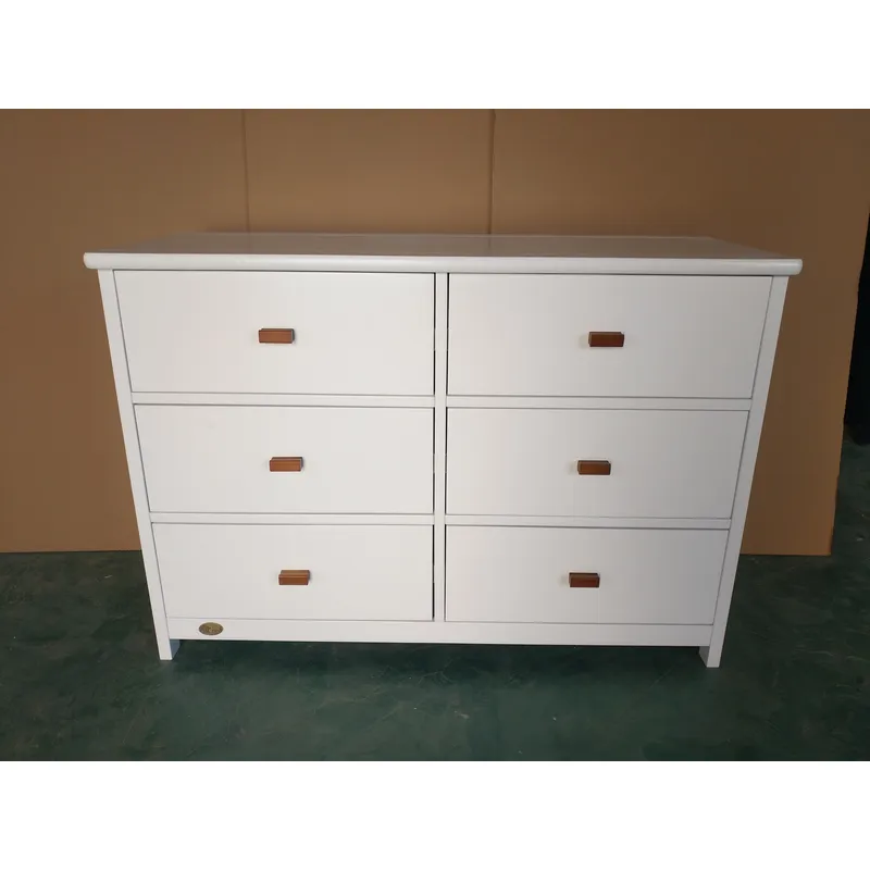 White Baby Storage Cabinet 6 D - Baby Nursery Drawers ulasan dan harga