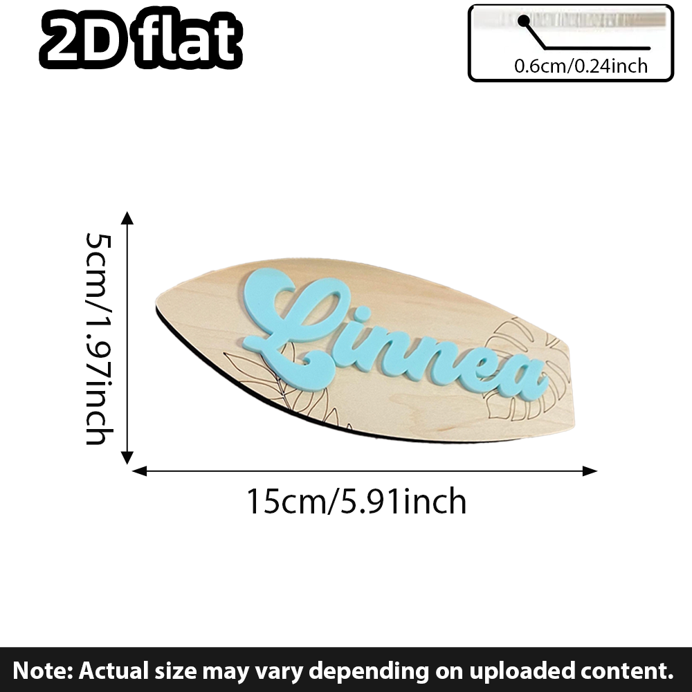 Surfboard Baby Name Signboard  - Baby Nursery Baby ulasan dan harga
