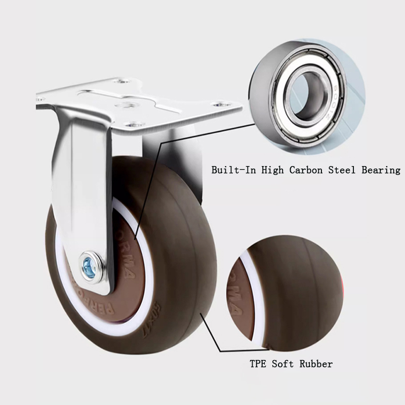 4pcs Stem Threaded Casters Off - Baby Nursery Trolley ulasan dan harga
