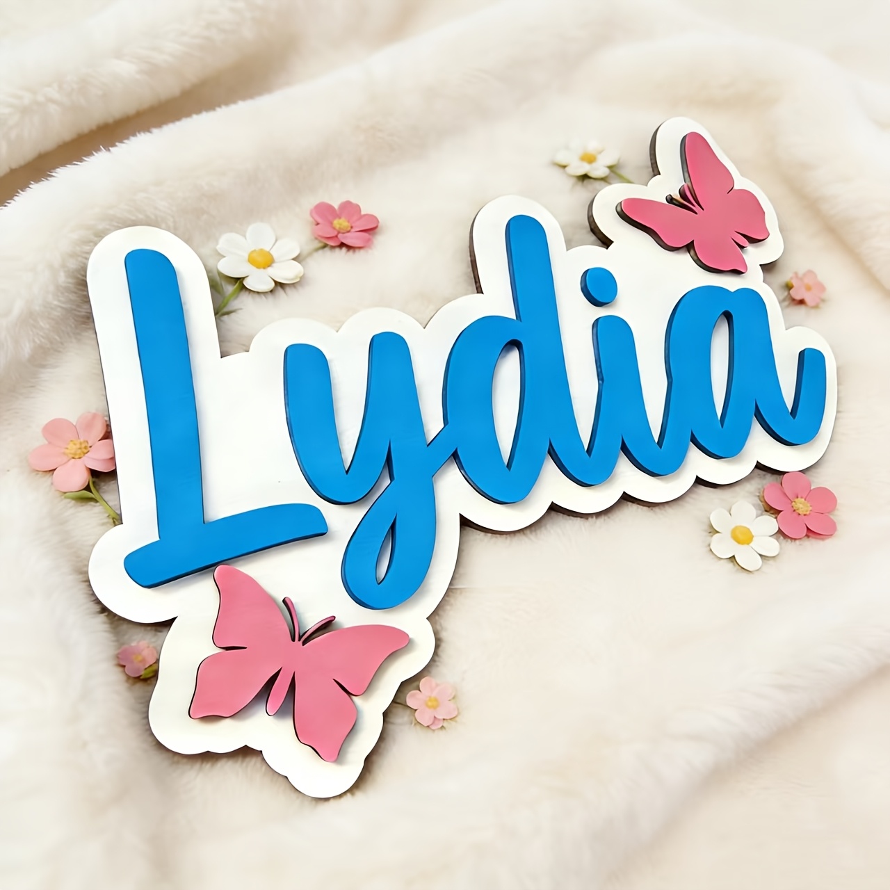 Personalized Blue & Pink Butte - Baby Nursery Artwork ulasan dan harga