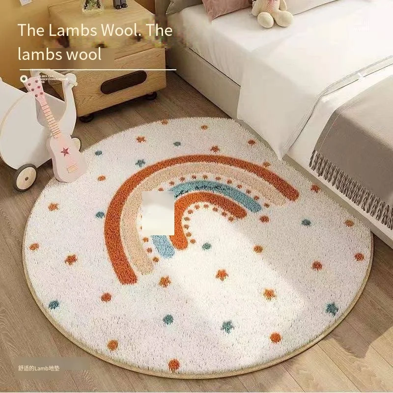 VIKAMA Cartoon Round Imitation - Baby Nursery Rug ulasan dan harga