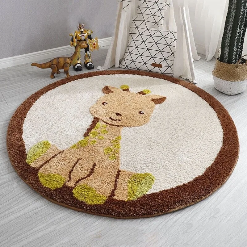 VIKAMA Cartoon Round Imitation - Baby Nursery Rug ulasan dan harga