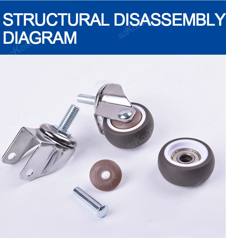 4pcs Furniture Casters Wheels  - Baby Nursery Trolley ulasan dan harga