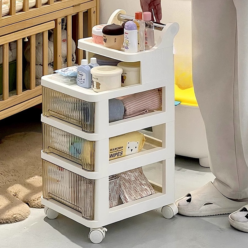 3-Tier Rolling Storage Cart Nu - Baby Nursery Drawers ulasan dan harga