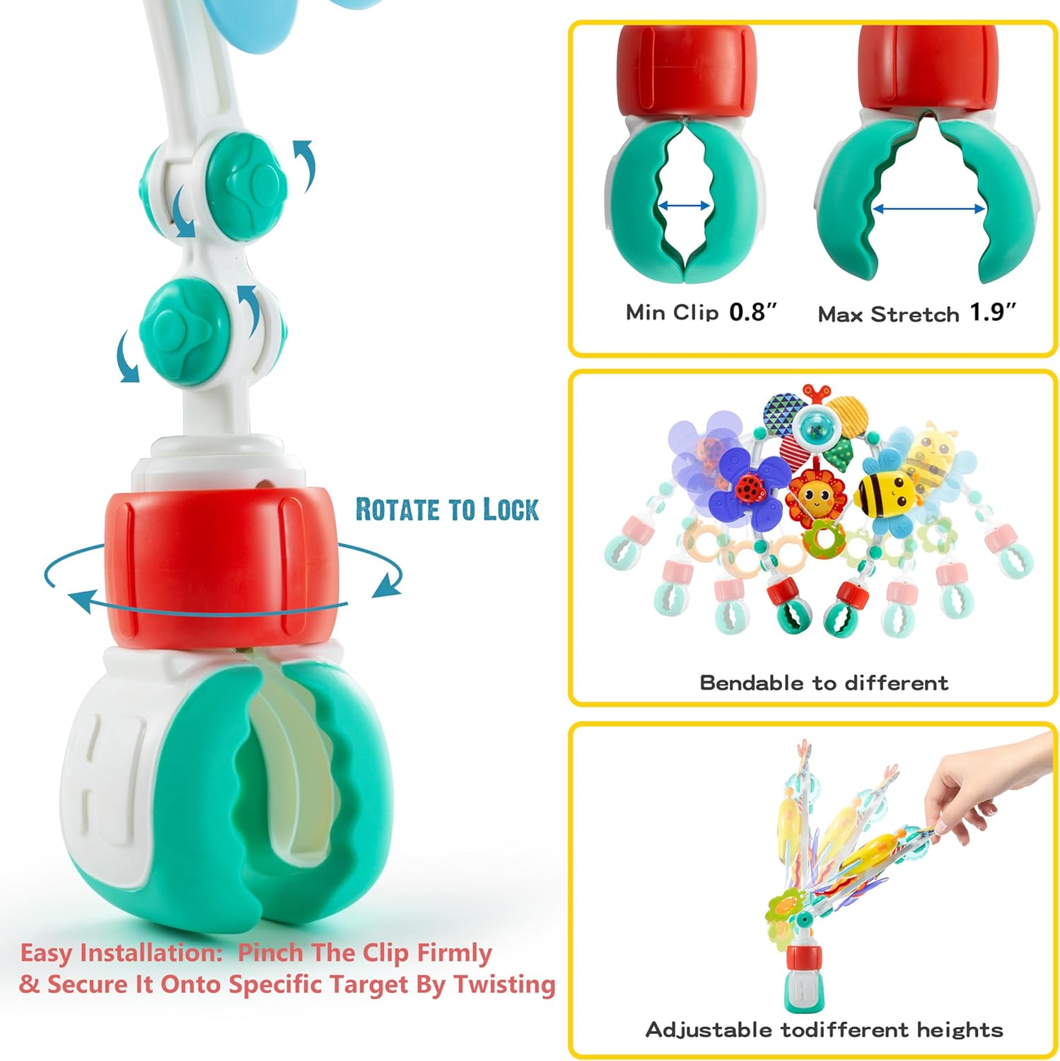Adjustable Arch Bassinet Toys  - Baby Nursery Trolley ulasan dan harga