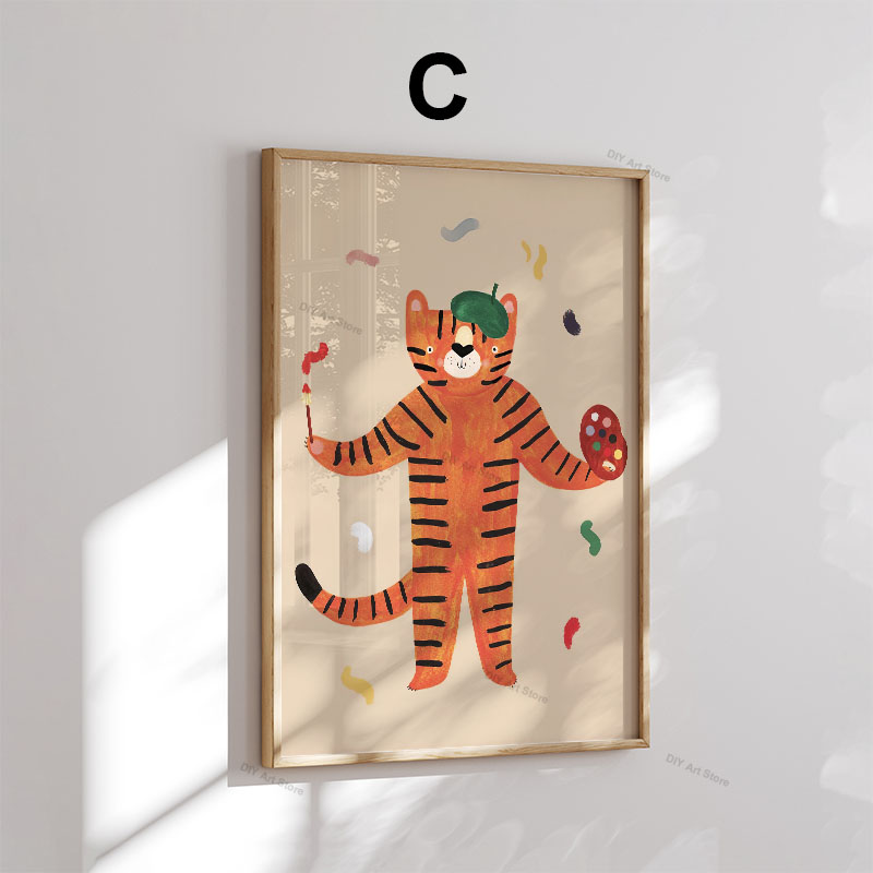 Funny Cartoon Animal Nursery W - Baby Nursery Artwork ulasan dan harga