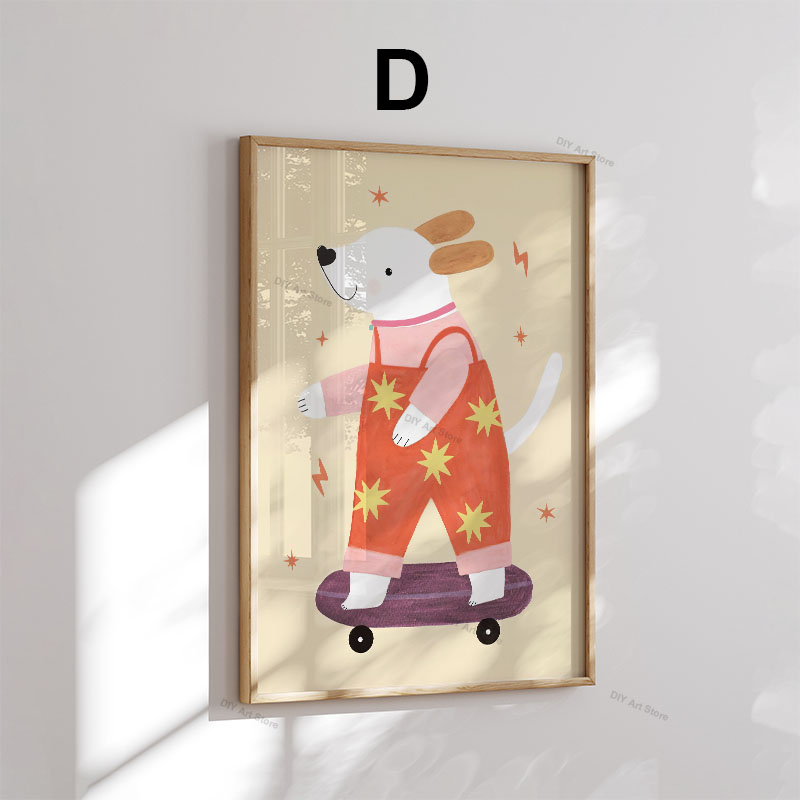 Funny Cartoon Animal Nursery W - Baby Nursery Artwork ulasan dan harga
