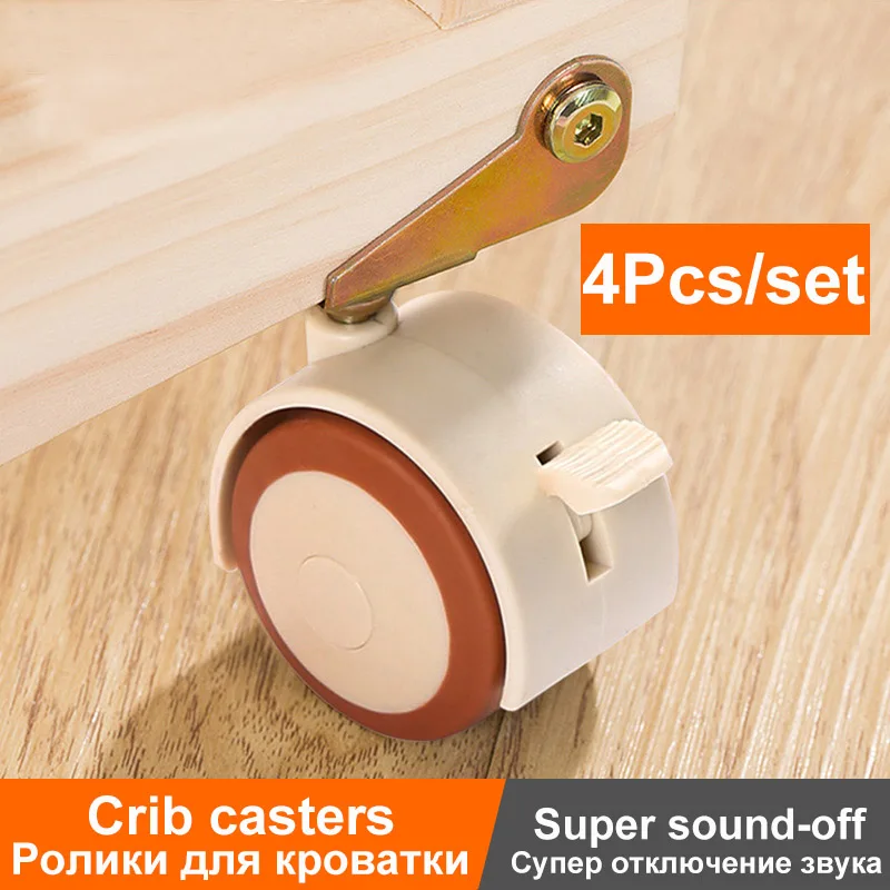 4Pcs 2'' Furniture Crib Swivel - Baby Nursery Trolley ulasan dan harga