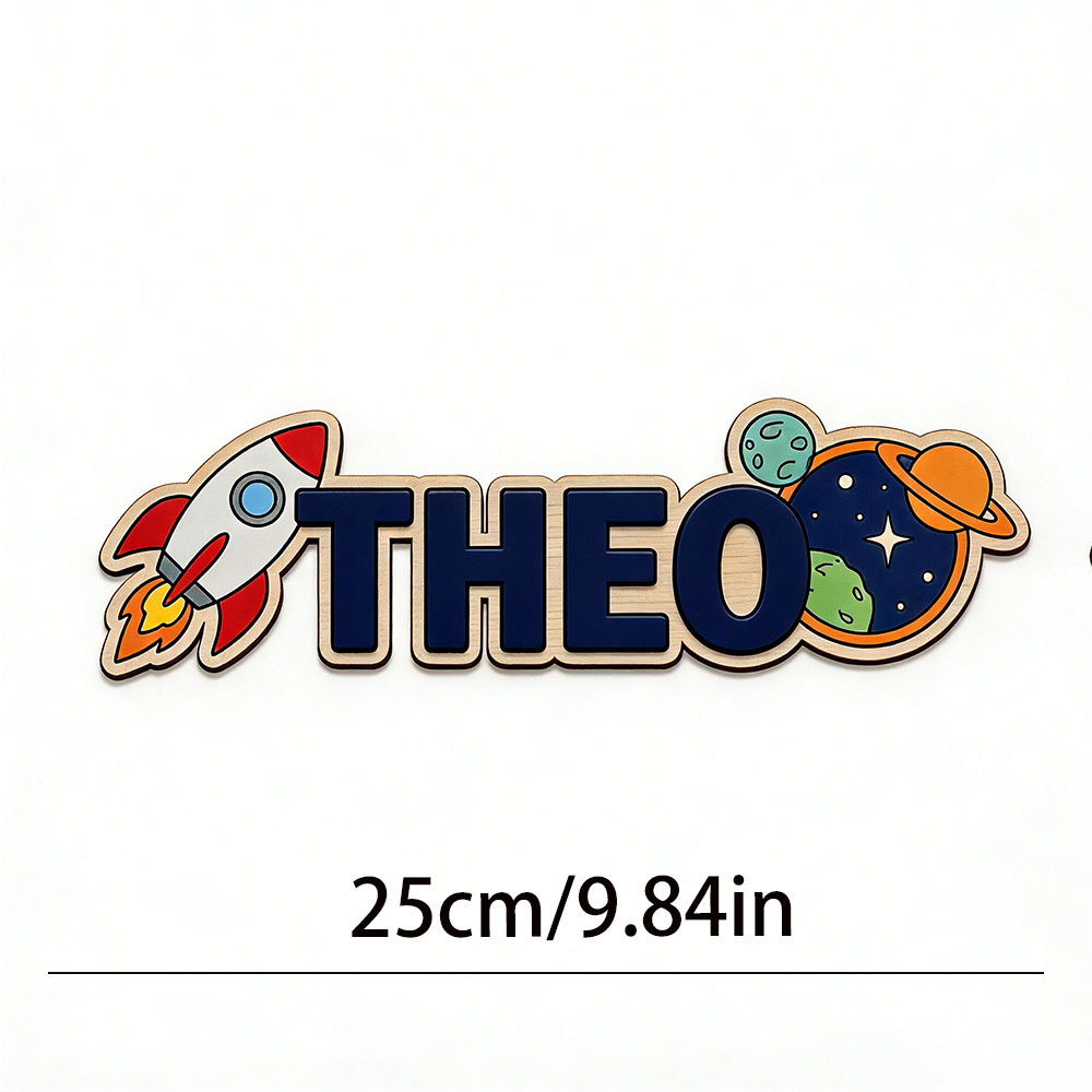 Personalized Space Rocket Name - Baby Nursery Artwork ulasan dan harga