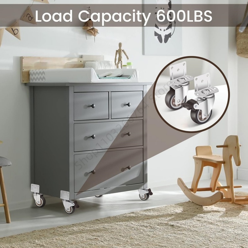 4Pcs L Type Heavy Duty Furnitu - Baby Nursery Trolley ulasan dan harga