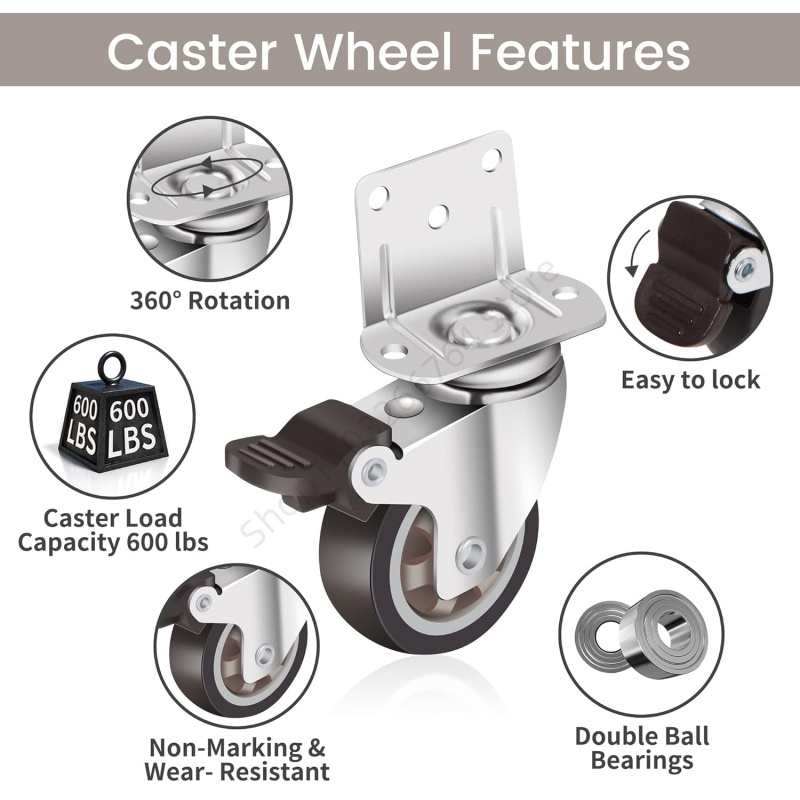 4Pcs L Type Heavy Duty Furnitu - Baby Nursery Trolley ulasan dan harga