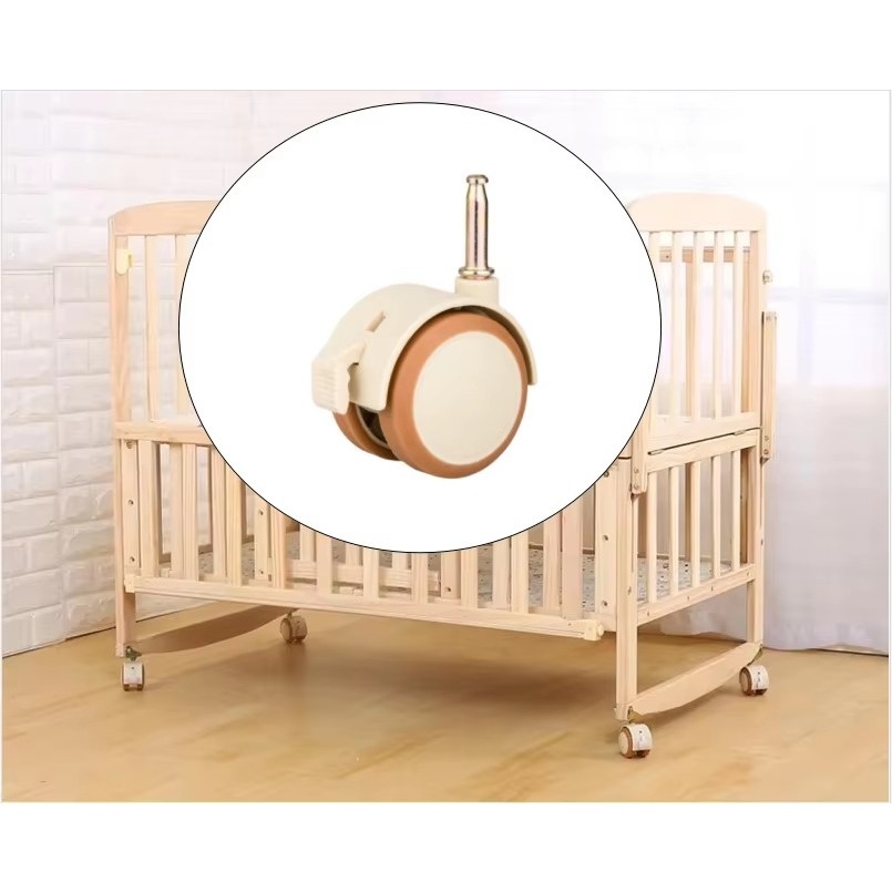 2/4Pcs 2'' Furniture Crib Swiv - Baby Nursery Trolley ulasan dan harga
