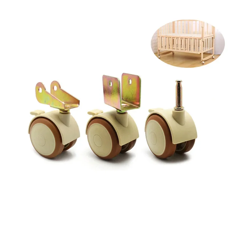 2/4Pcs 2'' Furniture Crib Swiv - Baby Nursery Trolley ulasan dan harga