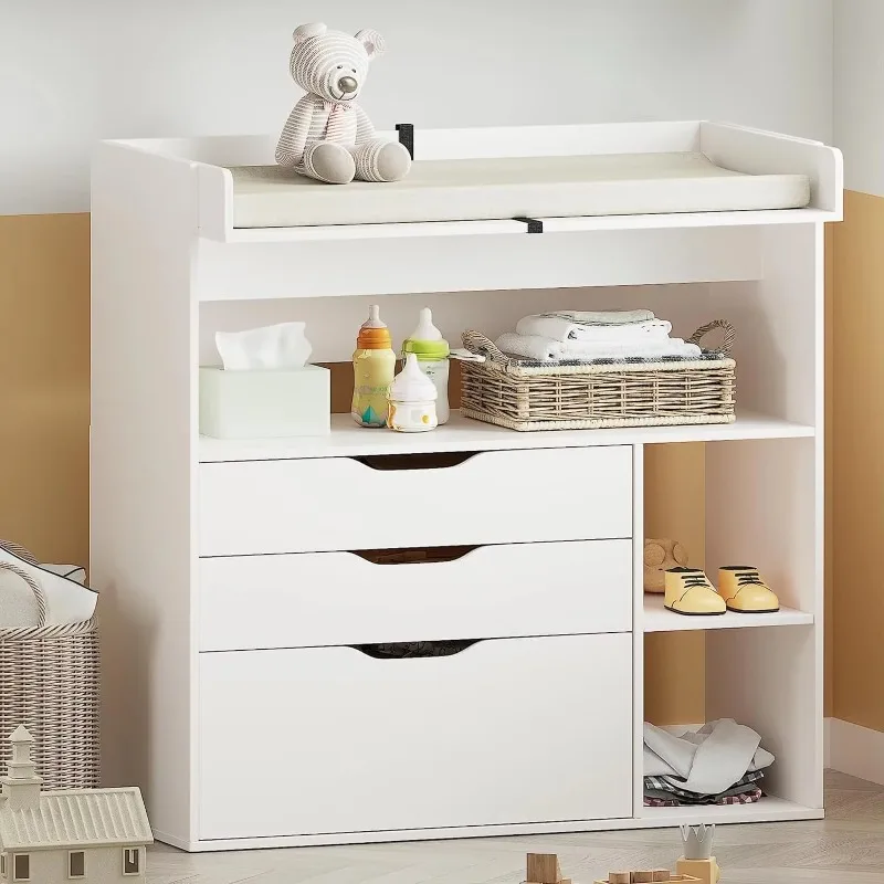 Contemporary minimalist MDF wh - Baby Nursery Drawers ulasan dan harga