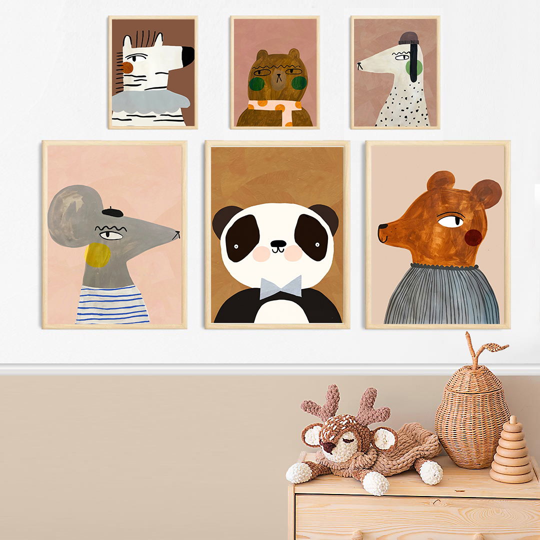 Cute Mouse Zebra Rabbit Bear D - Baby Zebra Nursery ulasan dan harga