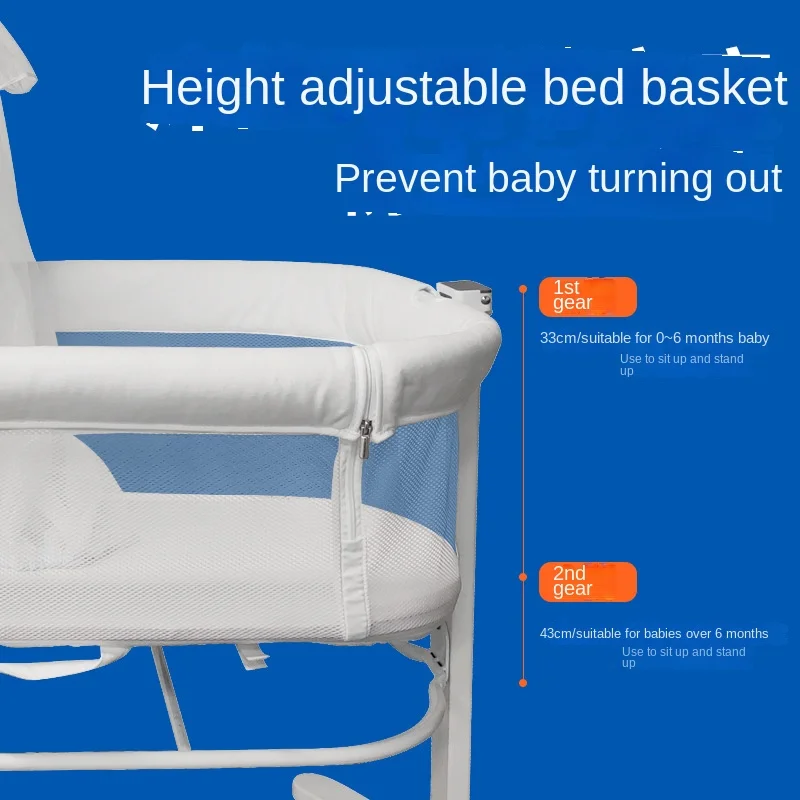 Adjustable Newborn Bassinet wi - Baby Nursery Trolley ulasan dan harga