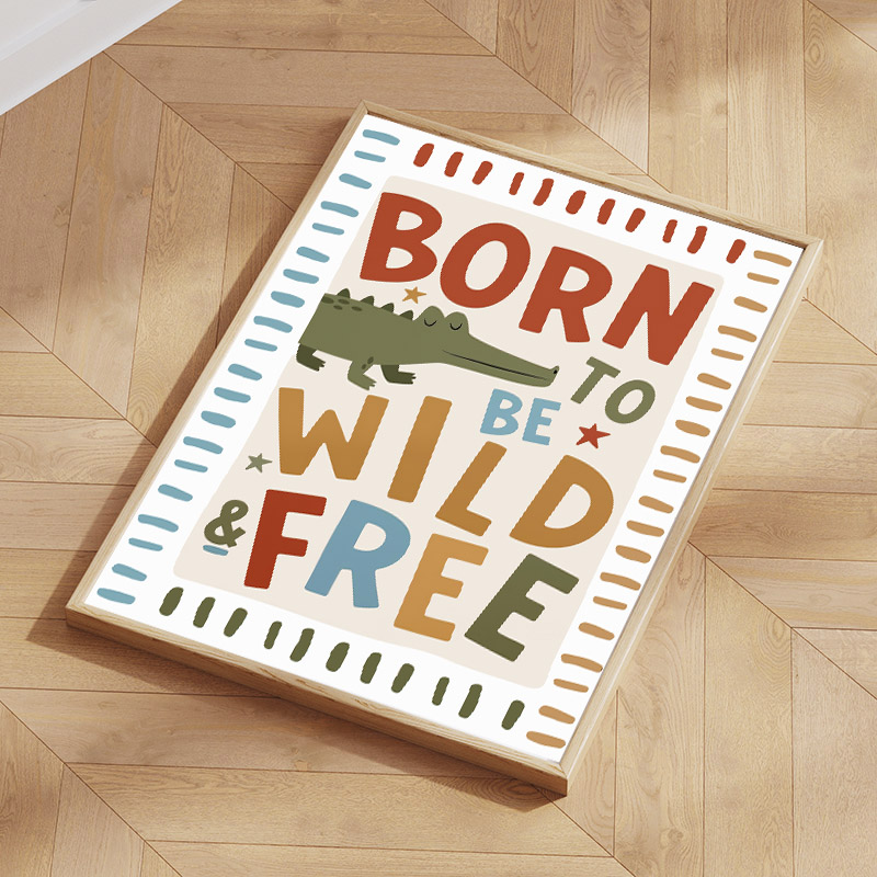 1pc Frameless Funny Cartoon An - Baby Zebra Nursery ulasan dan harga