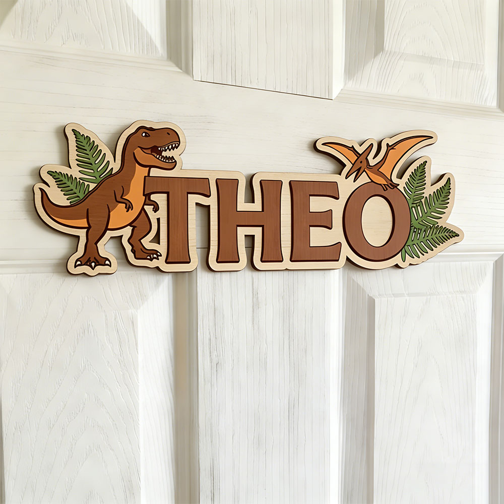 Personalized Dinosaur Name Sig - Baby Nursery Artwork ulasan dan harga