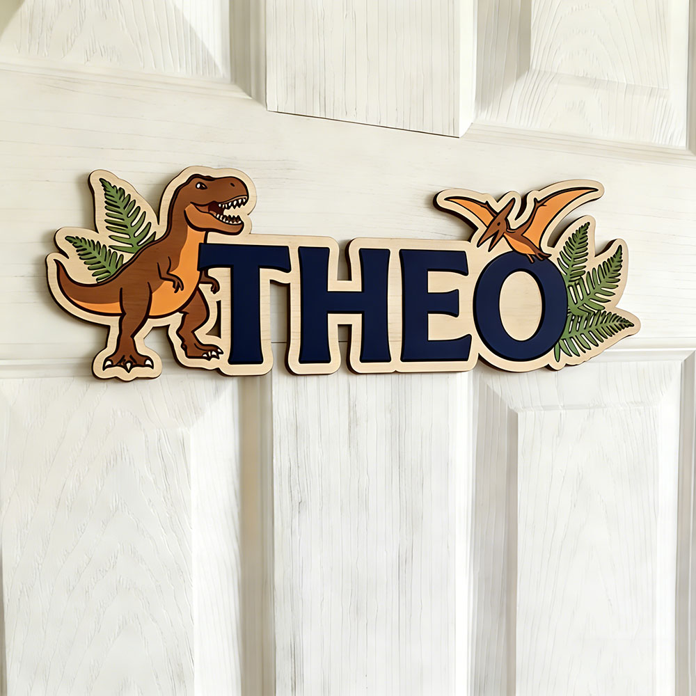Personalized Dinosaur Name Sig - Baby Nursery Artwork ulasan dan harga