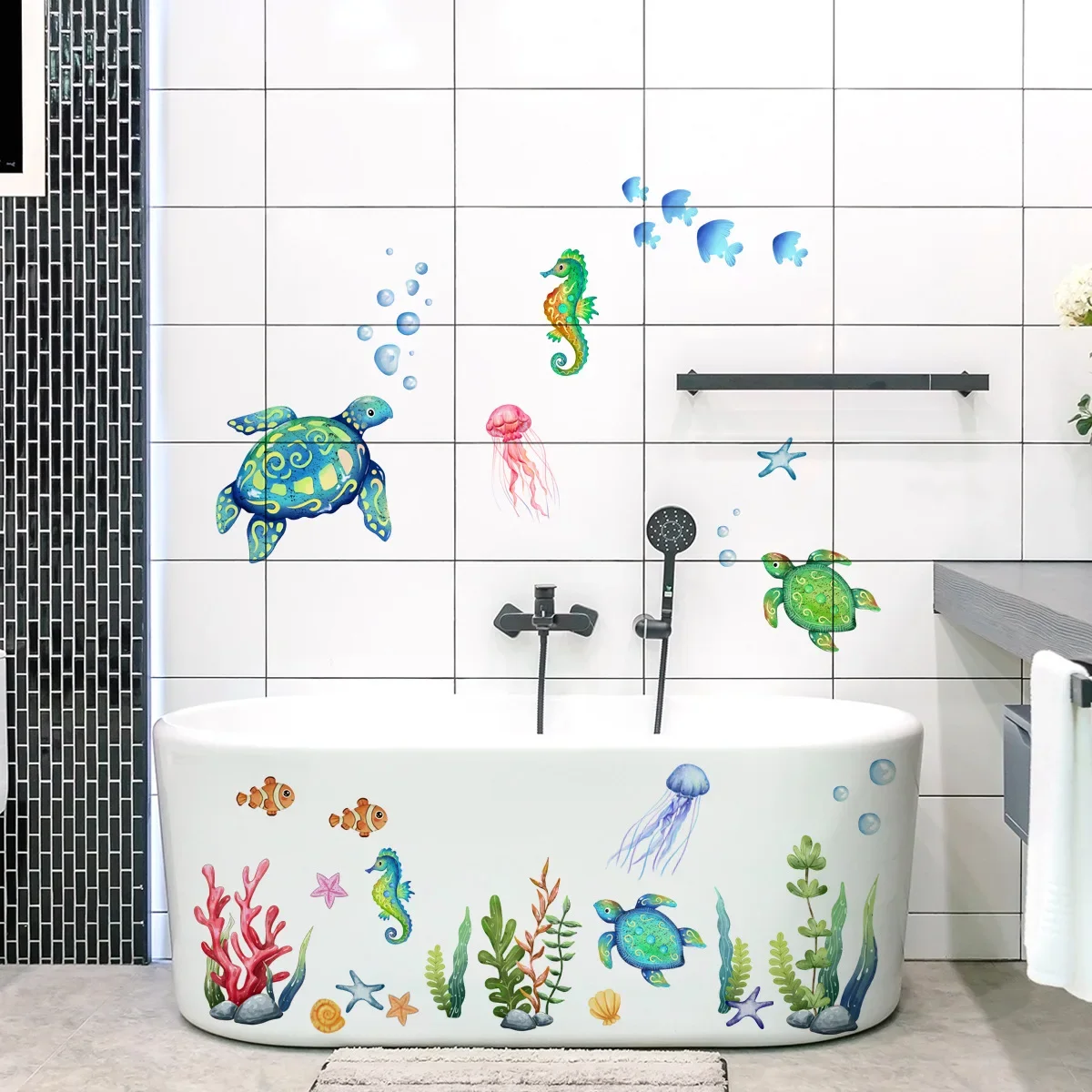 Ocean Wall Decals Under The Se - Baby Nursery Under The Sea ulasan dan harga