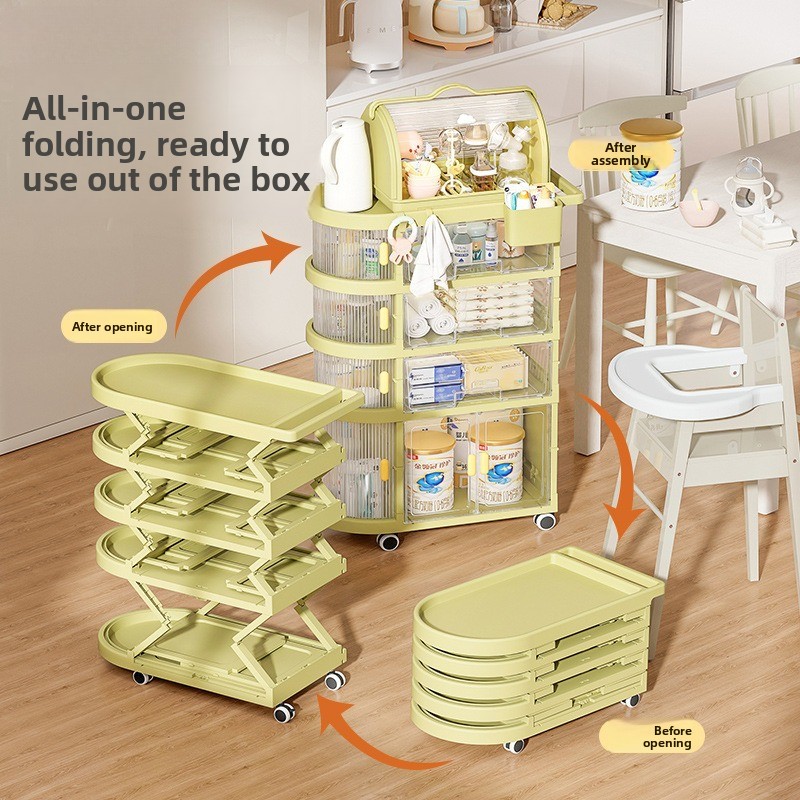 Hanging Floor Cart Baby Organi - Baby Nursery Trolley ulasan dan harga