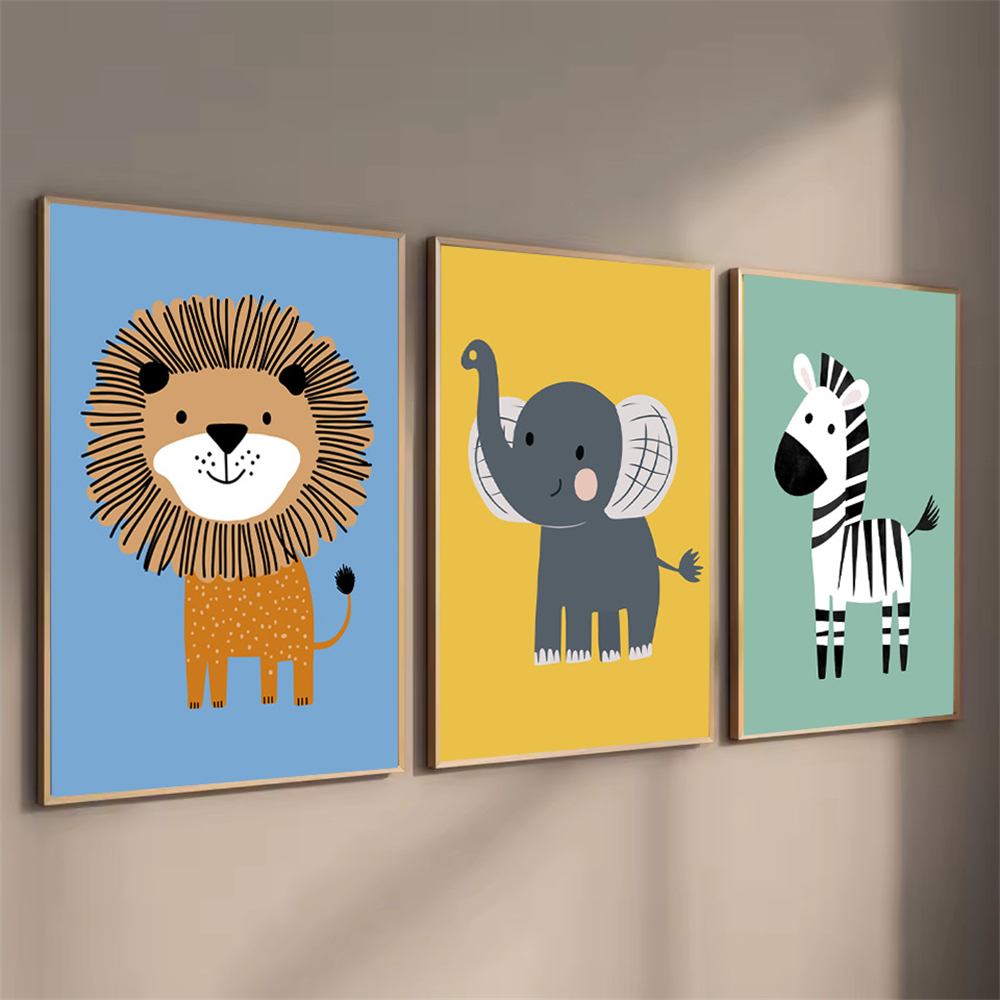 Cartoon Animal Lion Zebra Elep - Baby Zebra Nursery ulasan dan harga