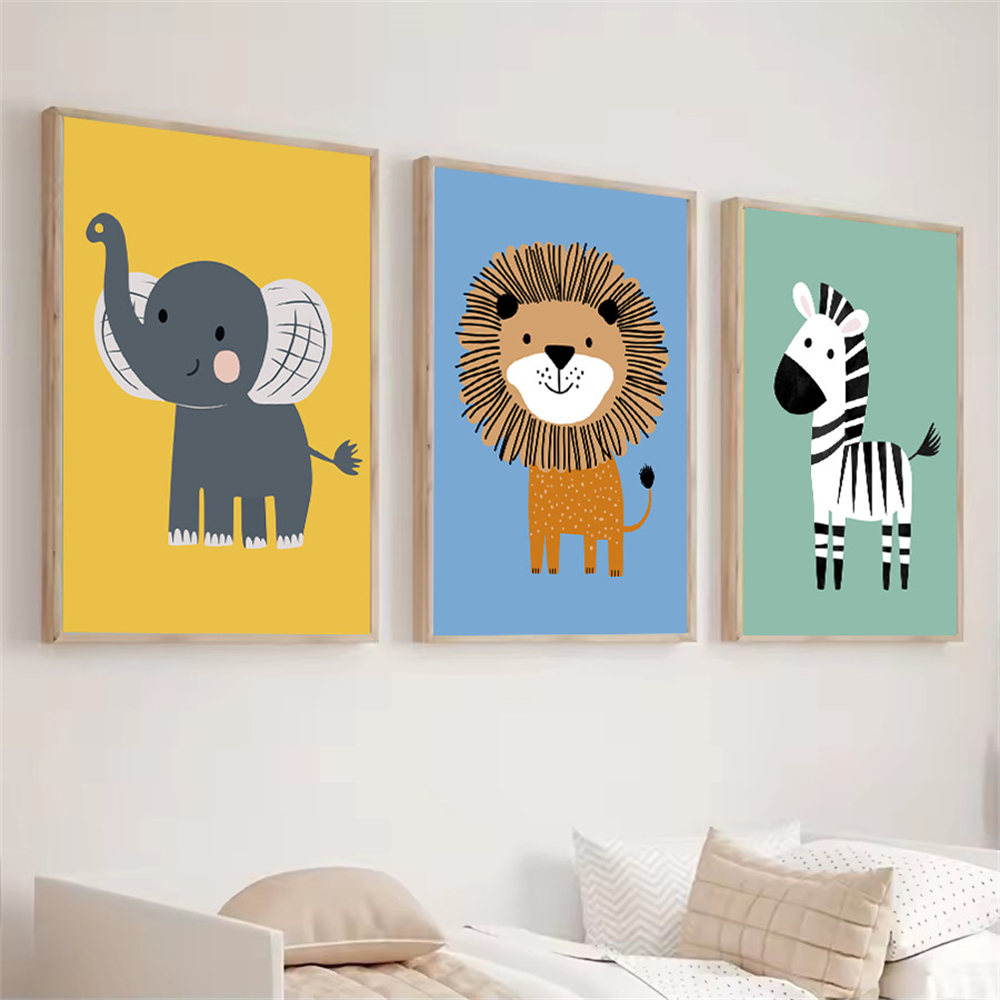 Cartoon Animal Lion Zebra Elep - Baby Zebra Nursery ulasan dan harga