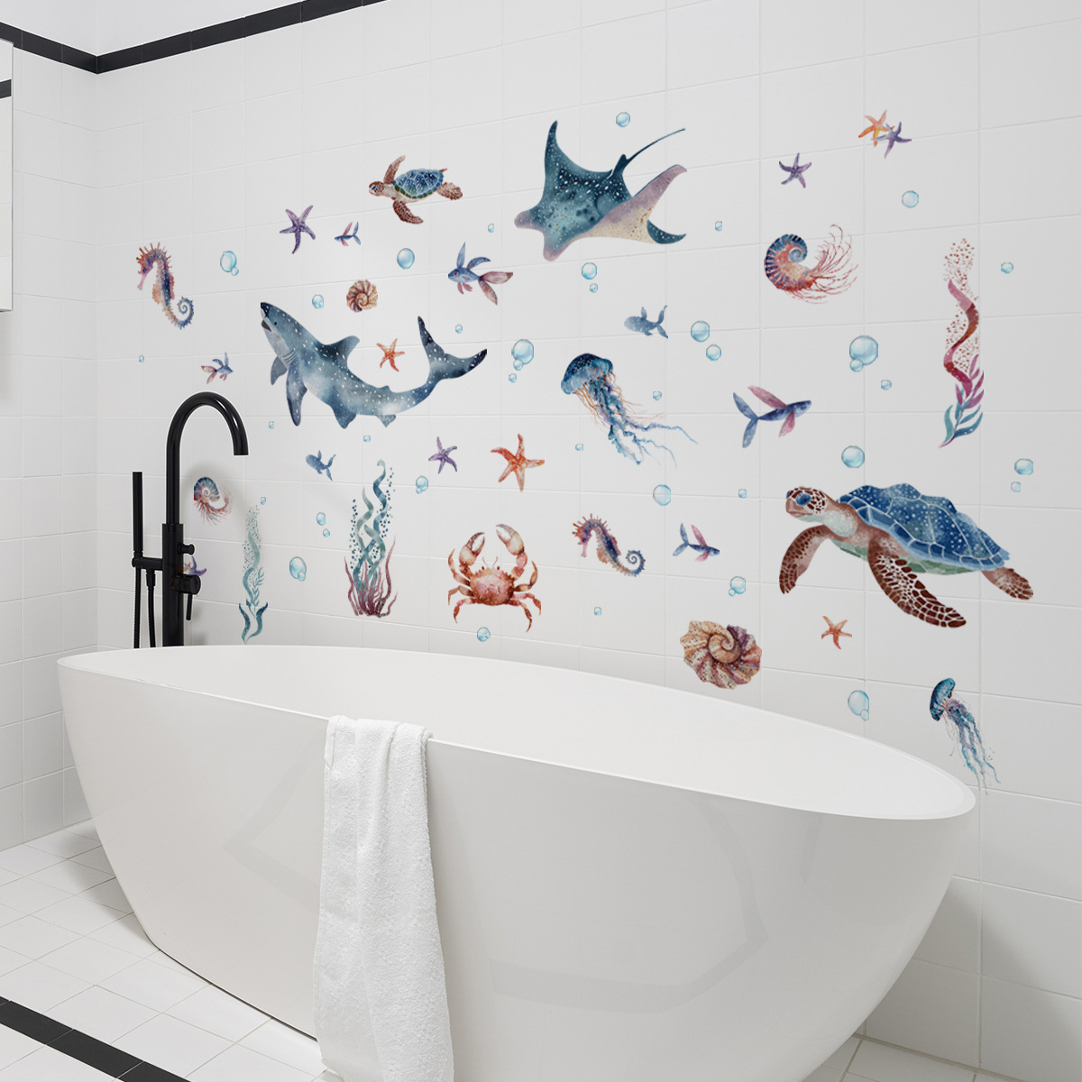 Under The Sea Marine Life Wall - Baby Nursery Under The Sea ulasan dan harga