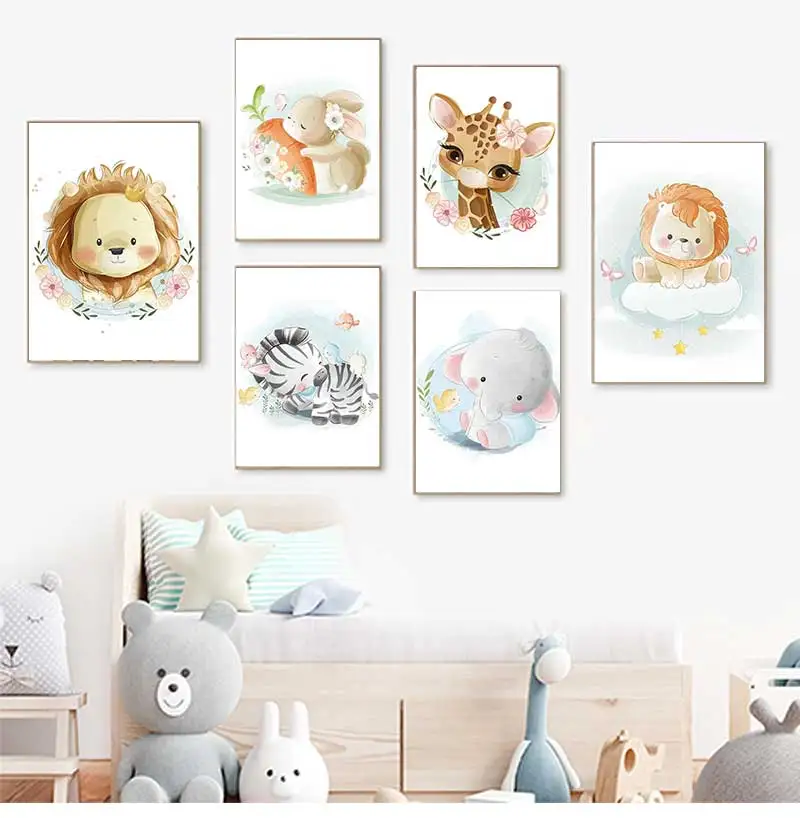 Cute Giraffe Lion Fox Rabbit Z - Baby Zebra Nursery ulasan dan harga