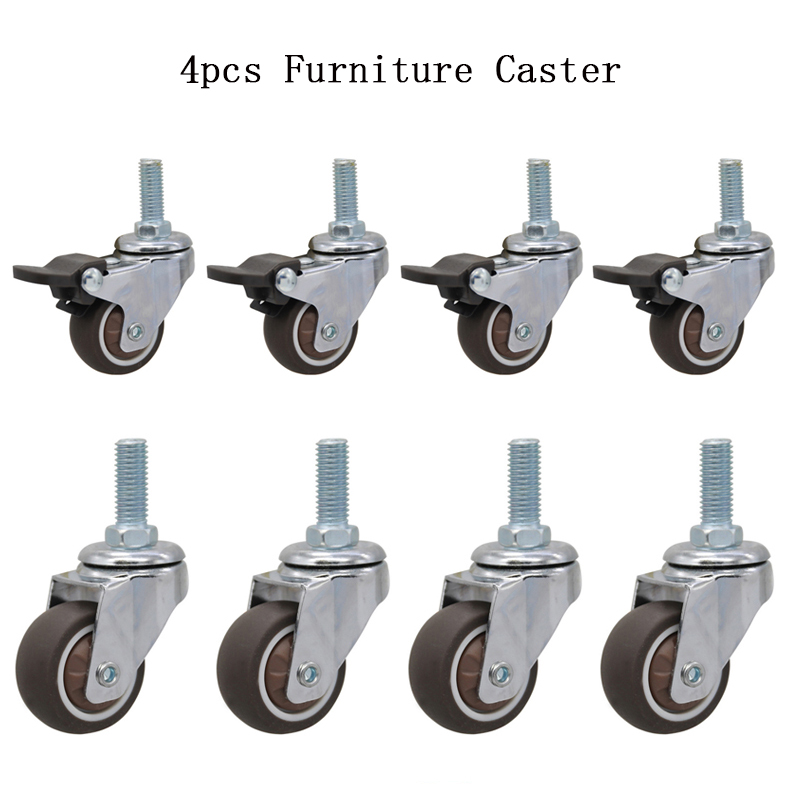 4pcs Furniture Casters Wheels  - Baby Nursery Trolley ulasan dan harga