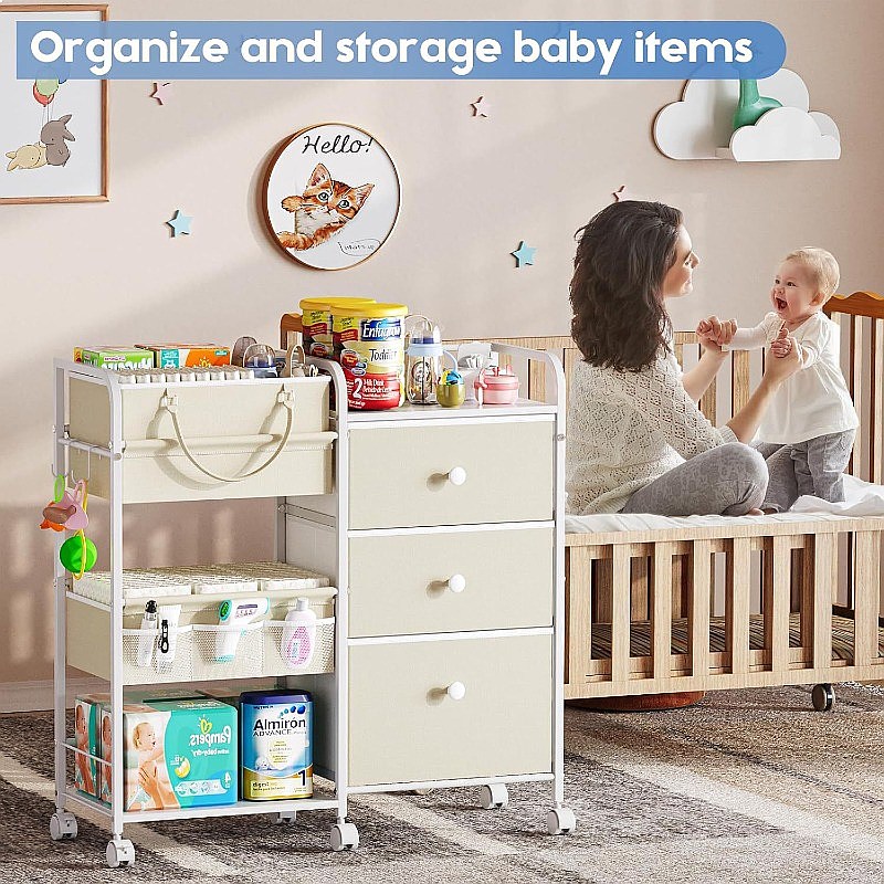 Large Capacity Baby Diaper Org - Baby Nursery Drawers ulasan dan harga