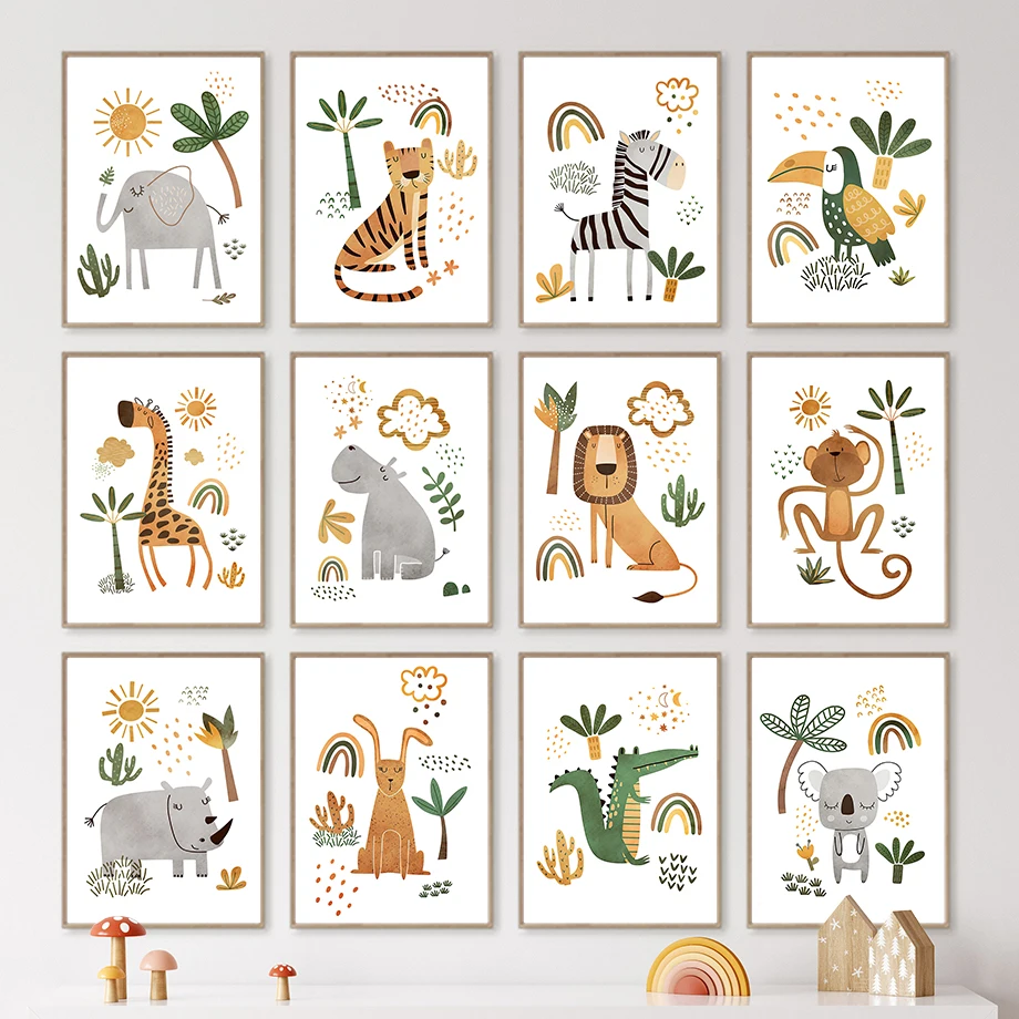 Giraffe Elephant Tiger Zebra T - Baby Zebra Nursery ulasan dan harga