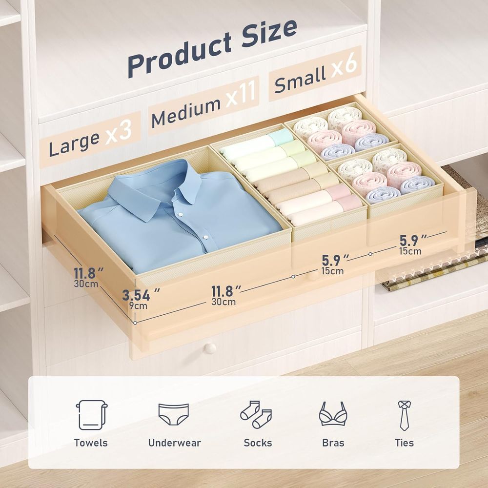 Organizer Clothes - 20 Pack Cl - Baby Nursery Drawers ulasan dan harga
