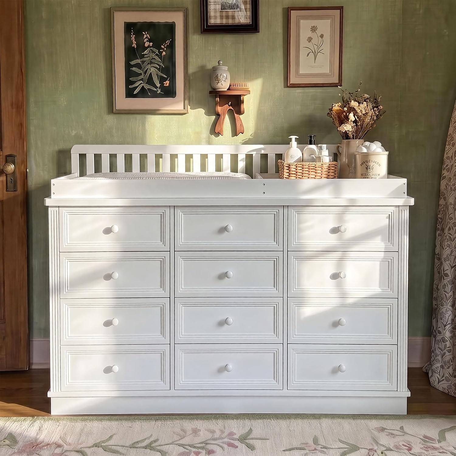 Baby Changing Table Dresser, 1 - Baby Nursery Drawers ulasan dan harga