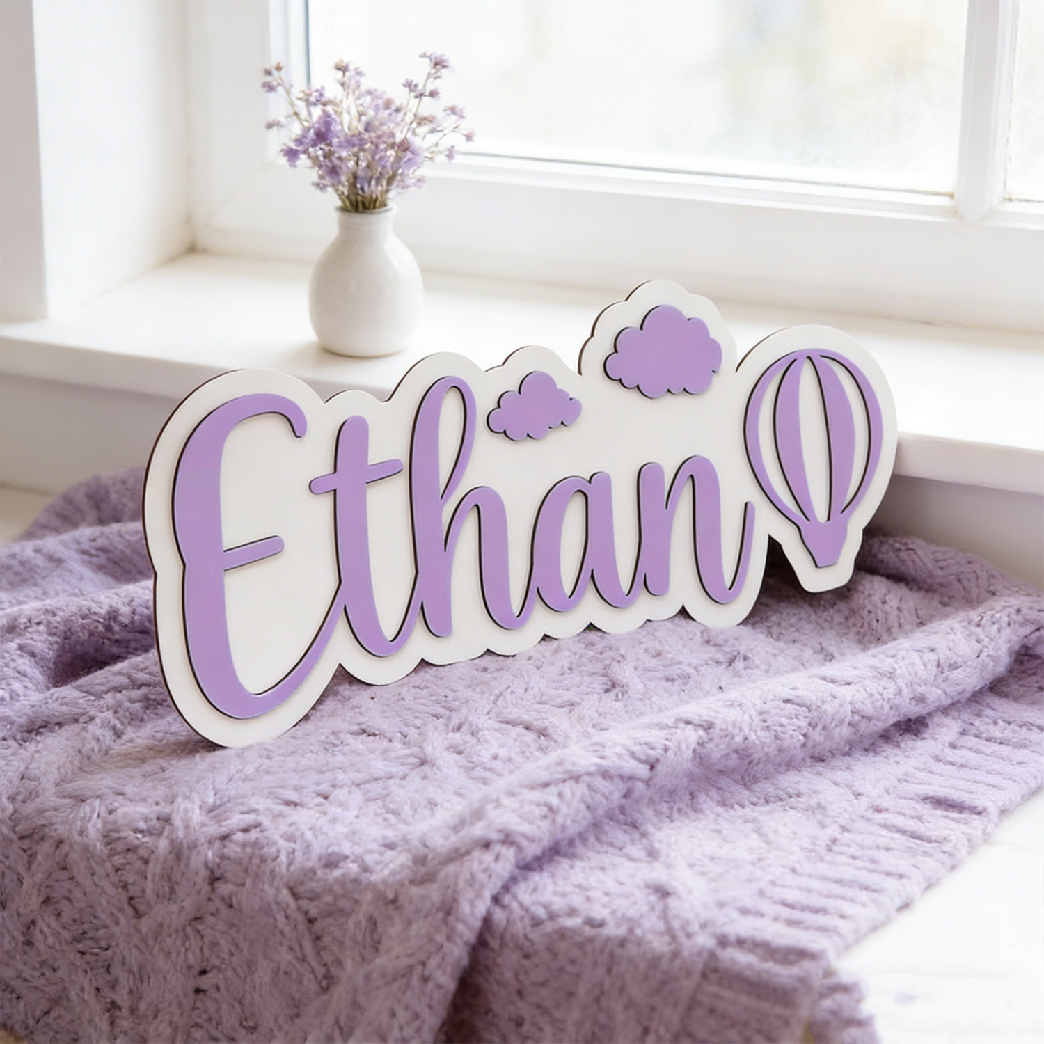Personalized Hot Air Balloon & - Baby Nursery Artwork ulasan dan harga