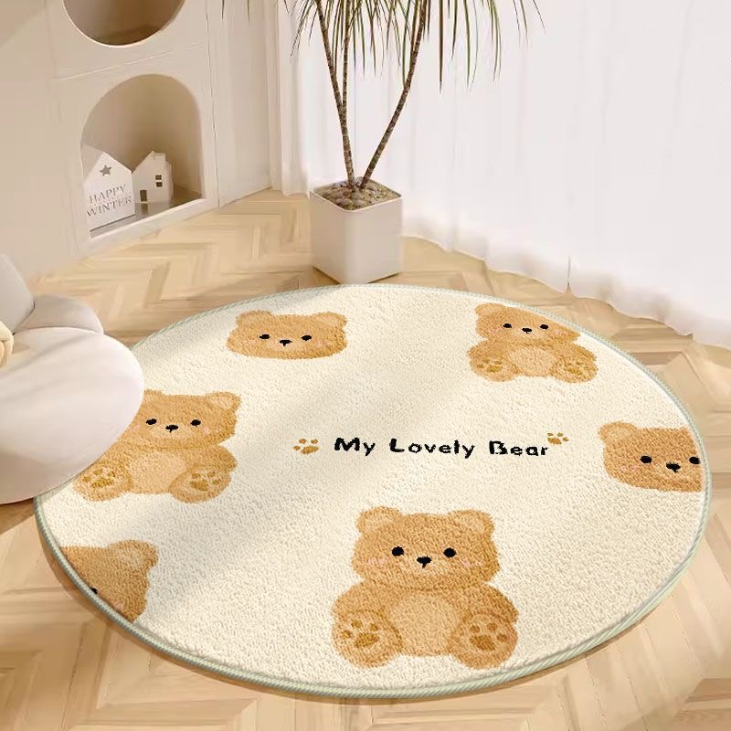 VIKAMA 1PC Round Carpet Living - Baby Nursery Rug ulasan dan harga