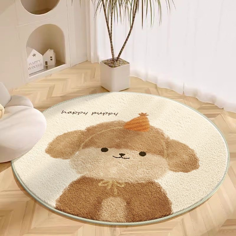 VIKAMA 1PC Round Carpet Living - Baby Nursery Rug ulasan dan harga