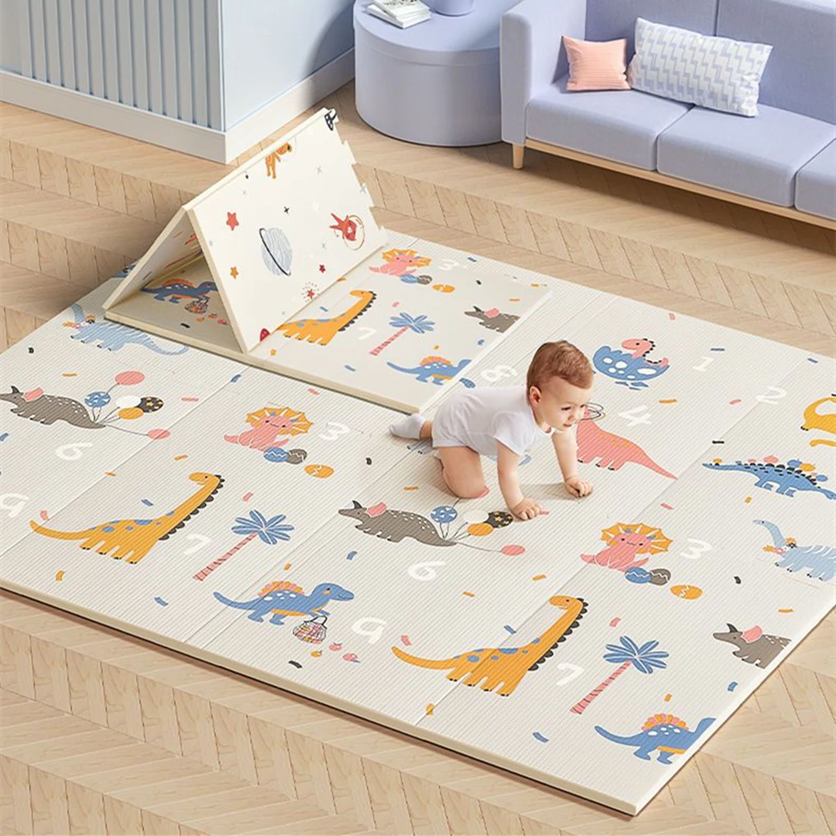 Foldable Non-Toxic Children's  - Baby Nursery Rug ulasan dan harga