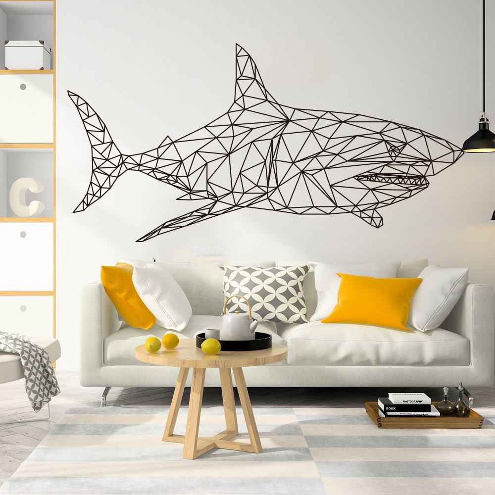 Geometric Shark Whale Fish Oce - Baby Nursery Under The Sea ulasan dan harga