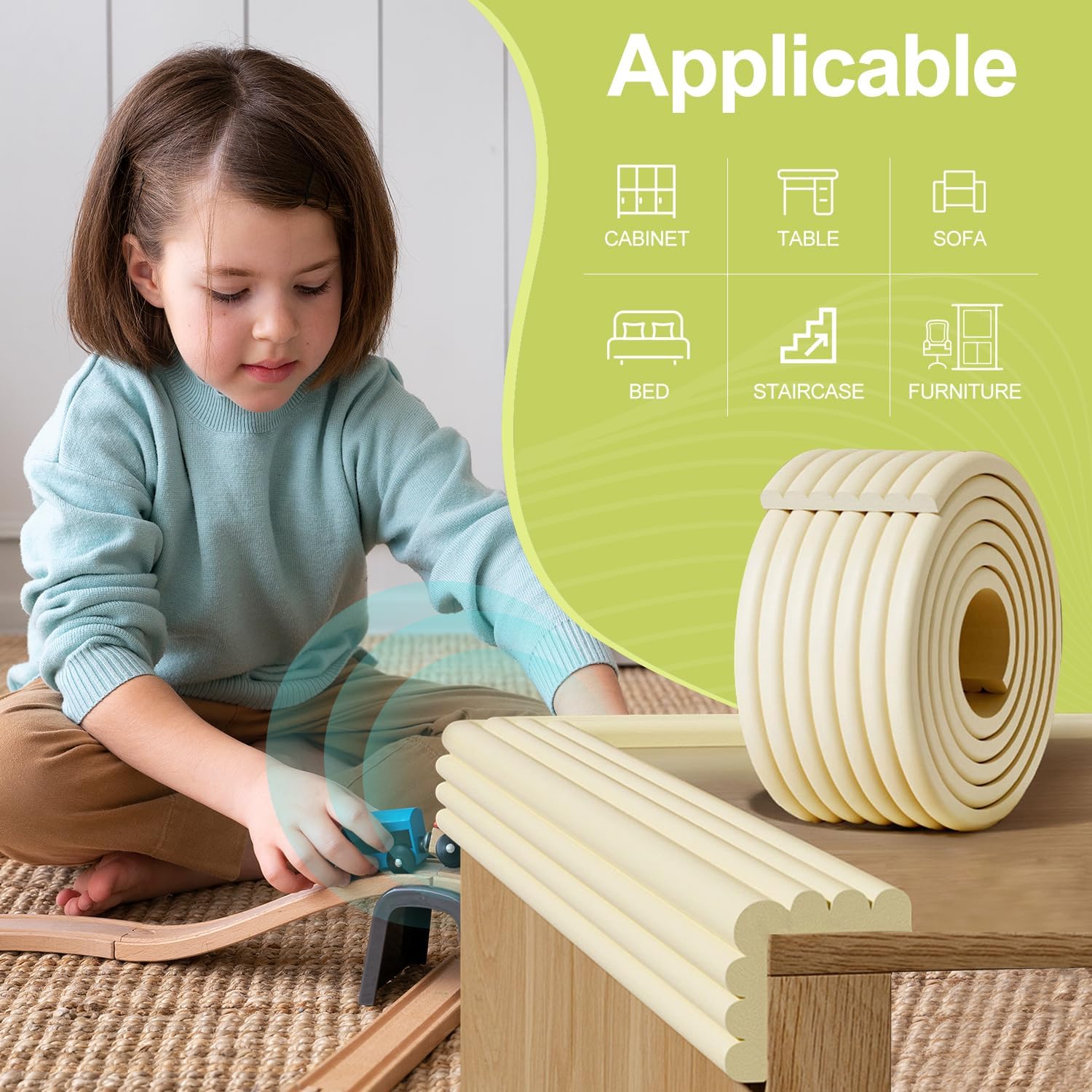 Baby Safety Protection Strip T - Corner Guard Foam ulasan dan harga
